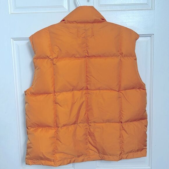 Lands End Bright gold Goose Down Women’s Winter Puffer Vest L 14-16 - Picture 3 of 6